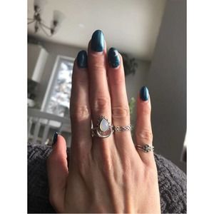 Vintage Style Marquise Moonstone Ring